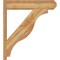 Ekena Millwork Funston Craftsman Rough Sawn Outlooker, Western Red Cedar, 8"W x 36"D x 40"H OUT08X36X40FST04RWR - alternate 2